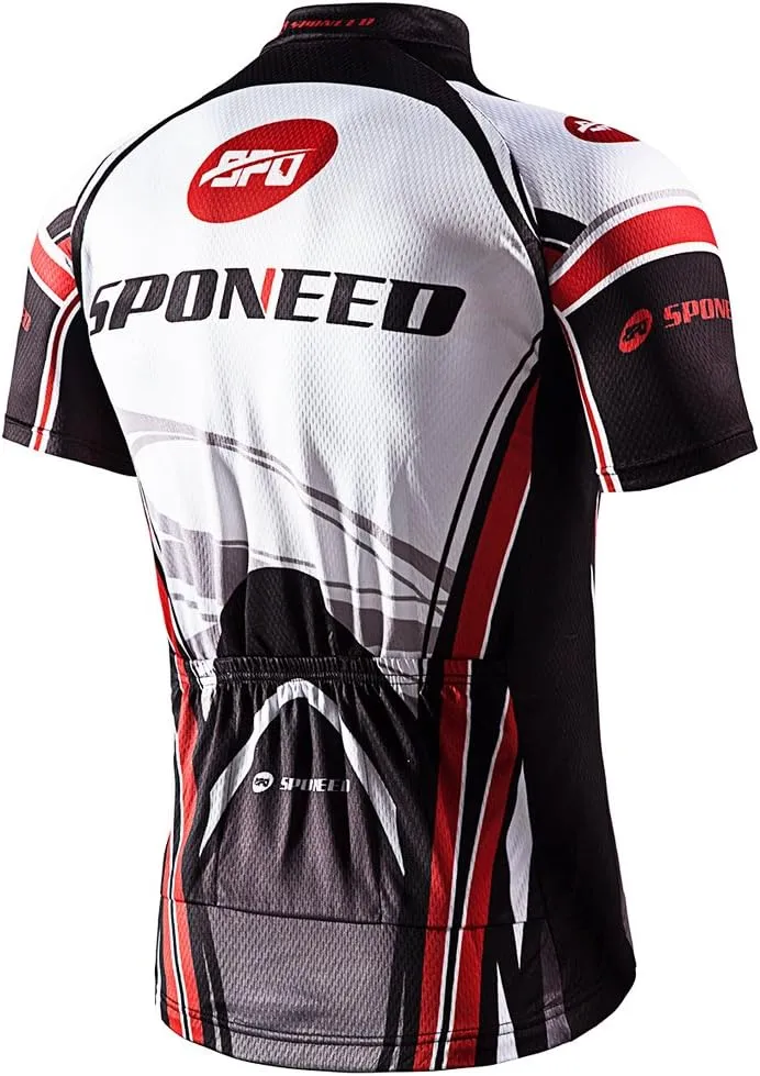 sponeed Cycling Jersey Short Sleeve Suits Men Bike Clothing Road Bicycle Shorts Padded Outfits