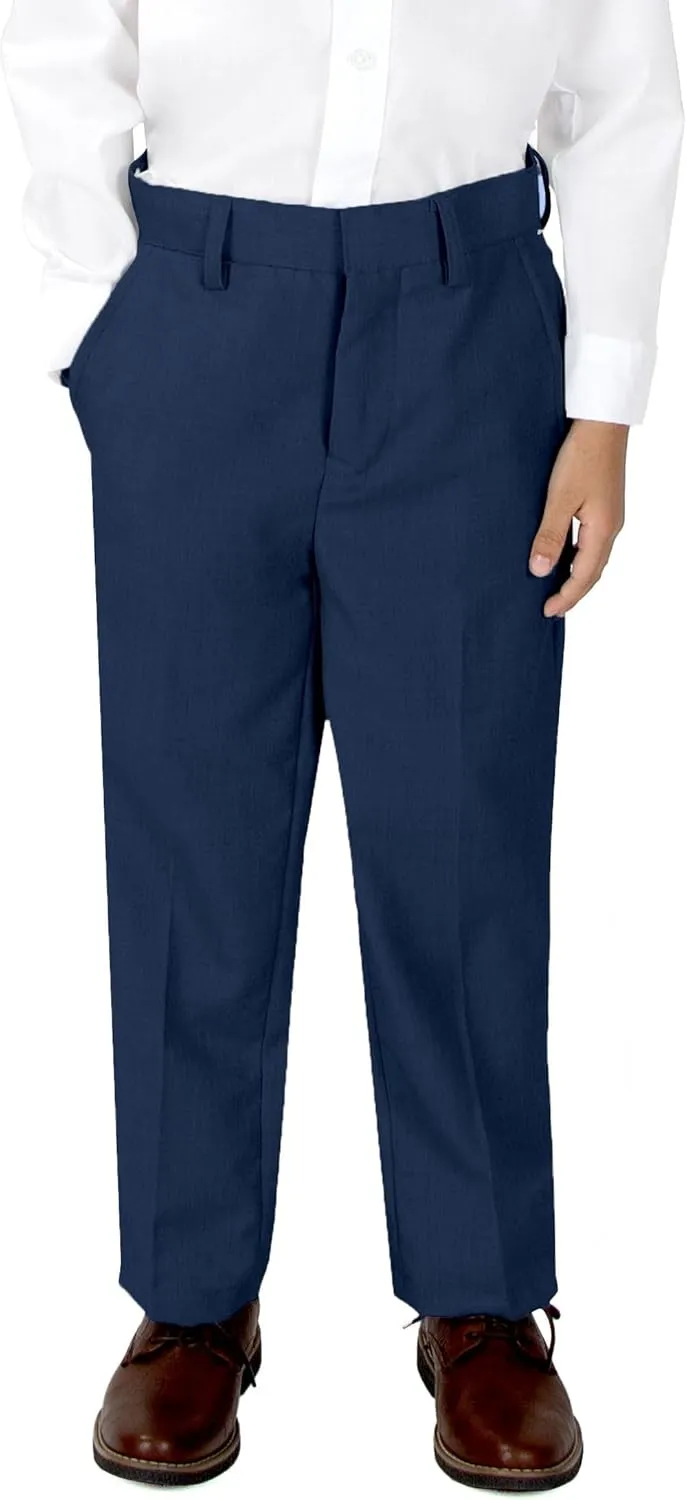 Spring Notion Boys' Flat Front Dress Pants