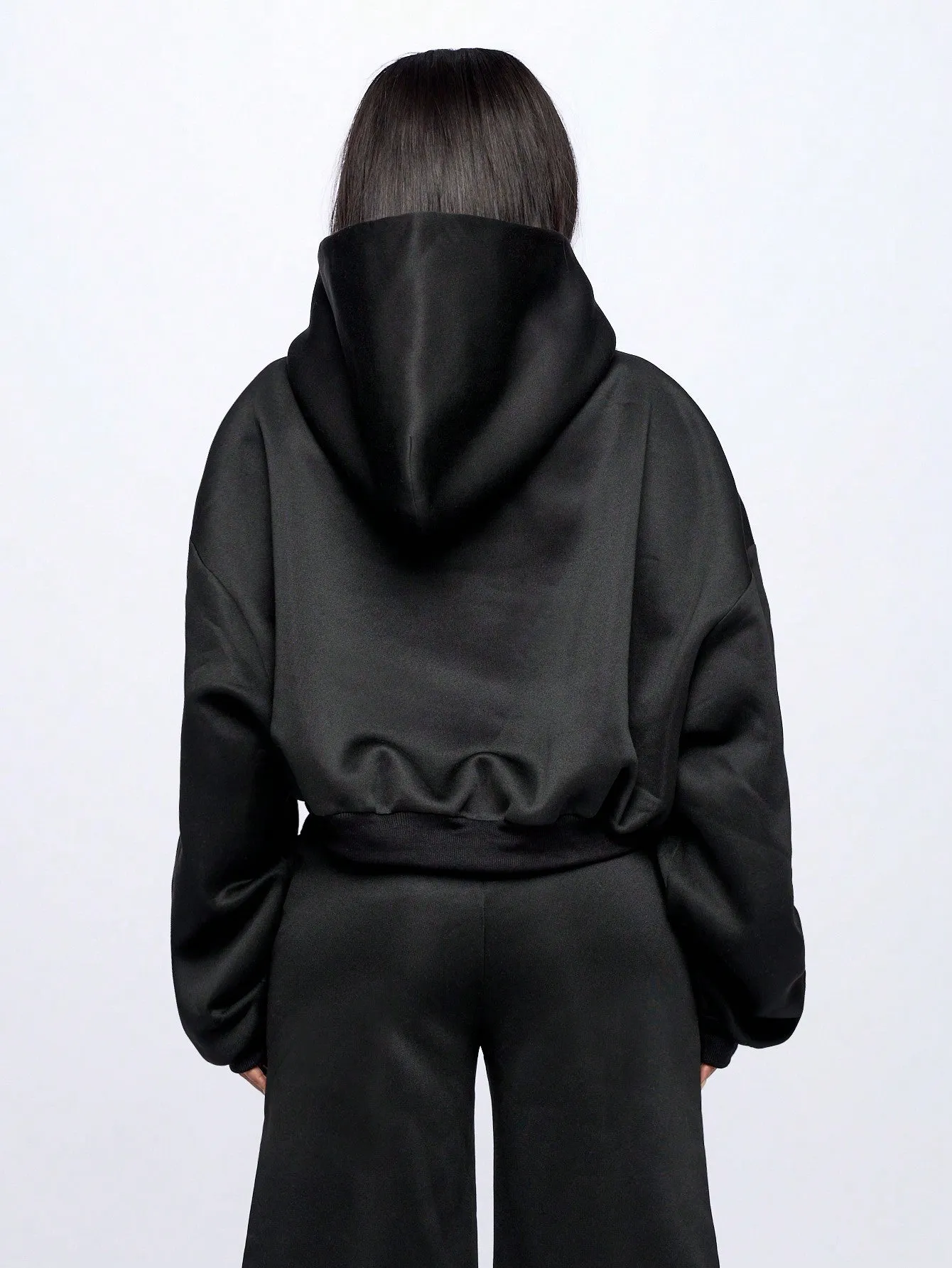 SUMWON WOMEN Oversized Rich Baby Daddy Graphic Hoodie