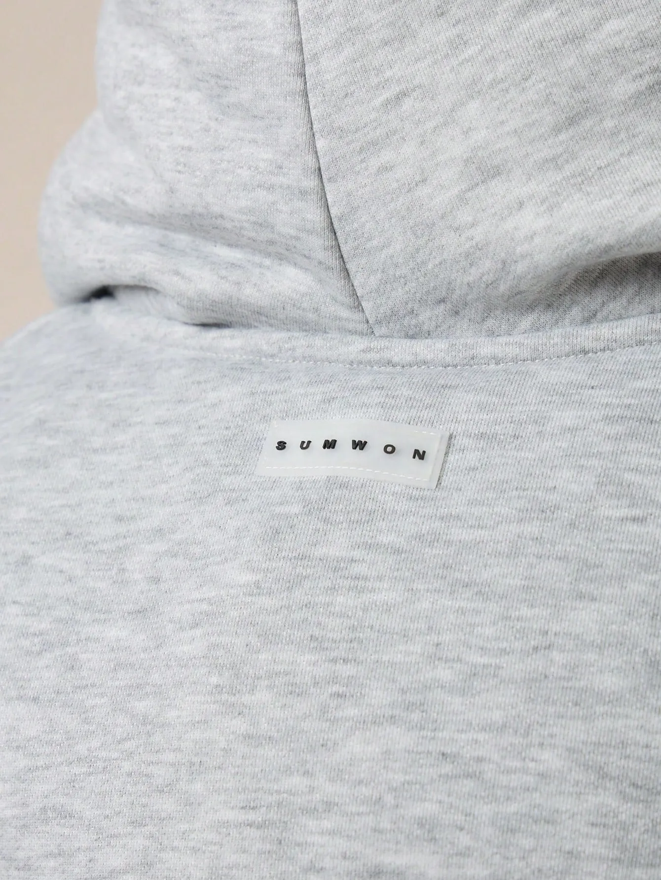 SUMWON WOMEN Plunge Cowl Neck Hooded Sweatshirt