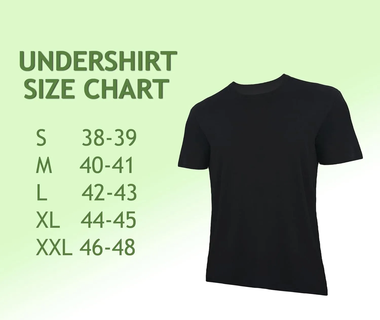 T-Shirts for Men Rayon Made from Bamboo Crewneck Undershirt Tees 3 Pack