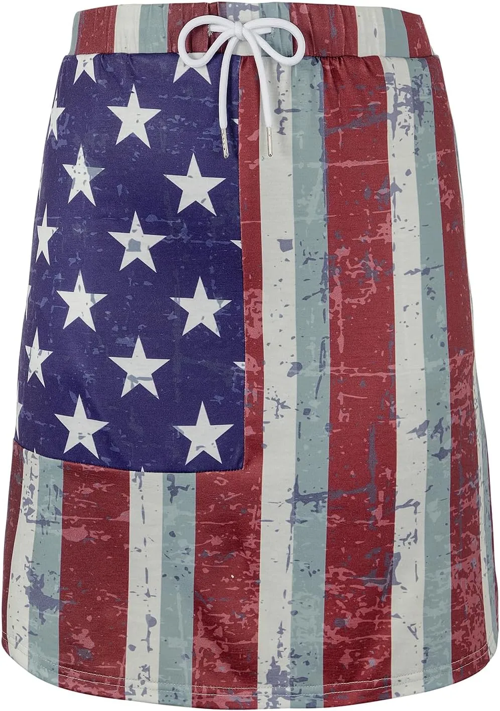 Tennis Skirt for Women with Pockets Athletic Skort Knee Length Golf High Waist Skirt Drawstring Shorts