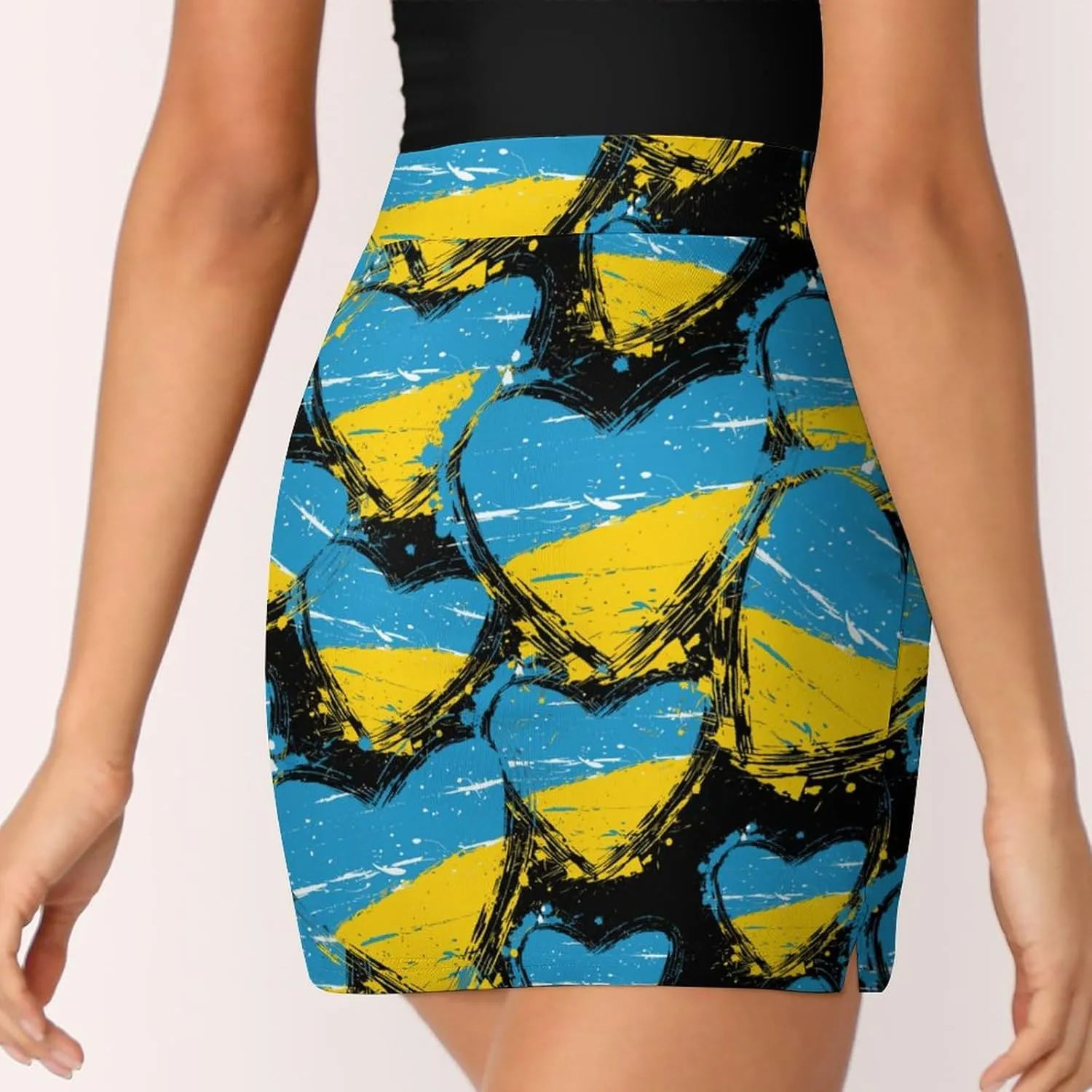 Ukraine Hear Women's Skort Athletic Skirt Golf Skorts A-line Skirts with Built-in Shorts Pockets
