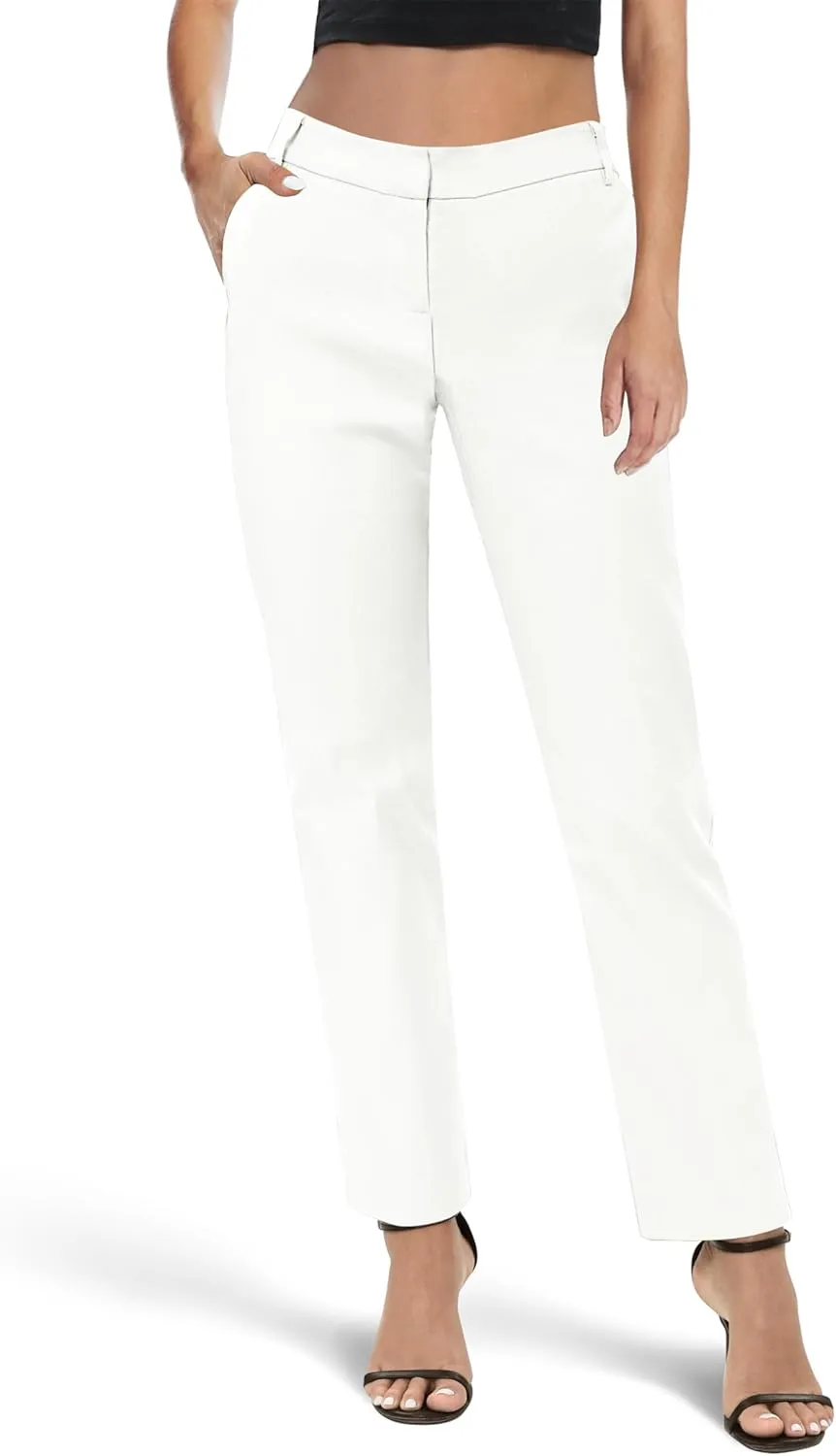 Urban CoCo Women's Elastic Waisted Work Pants Business Casual Office Pants Trousers with Pockets