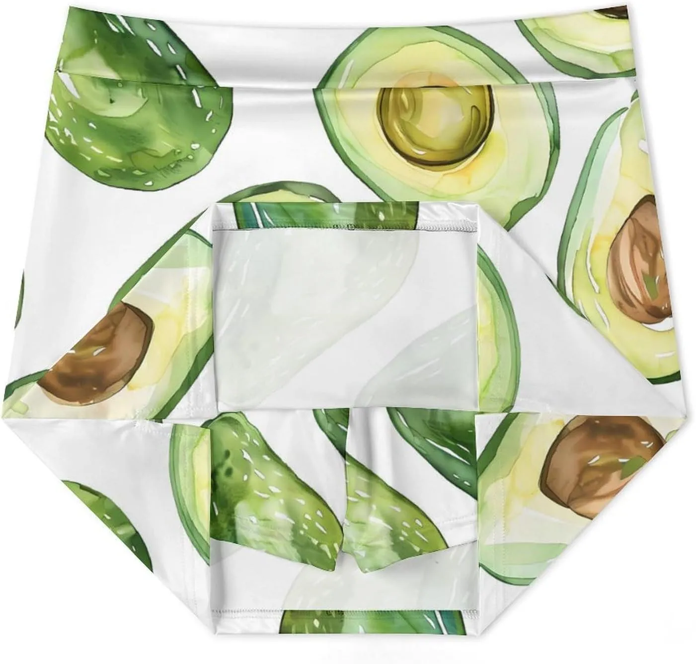 Watercolor Avocados Women's Skort Athletic Skirt Golf Skorts A-line Skirts with Built-in Shorts Pockets