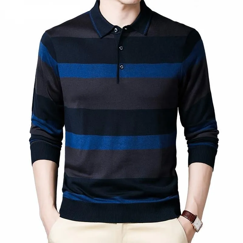 West Louis Polo Striped Knitwear Pullover