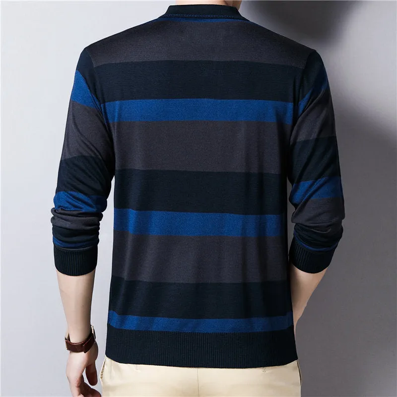 West Louis Polo Striped Knitwear Pullover