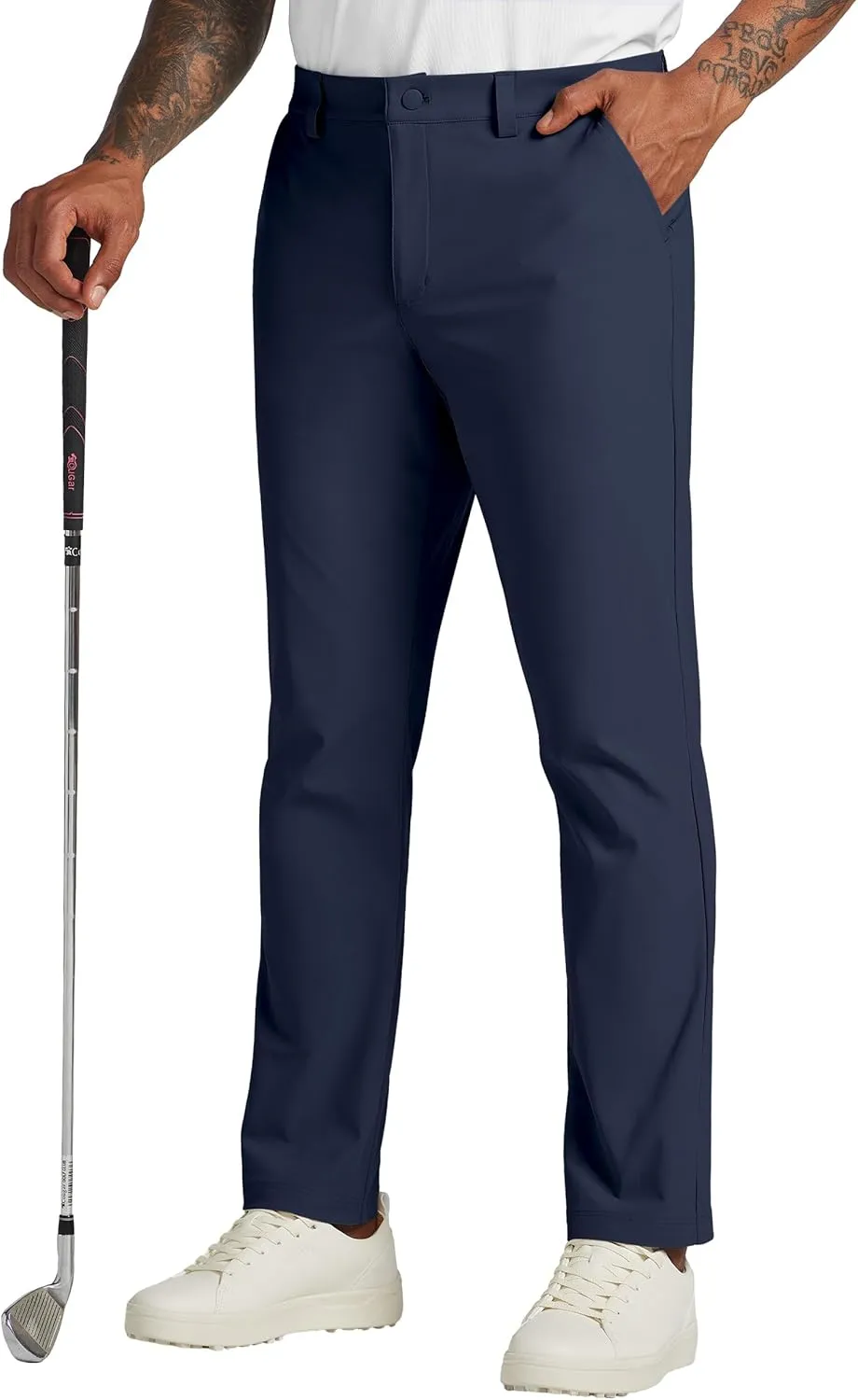 Willit Mens Golf Pants Stretch Dress Pants Quick Dry Work Business Slacks Casual Pants with 4 Pockets 30"/32"/34"