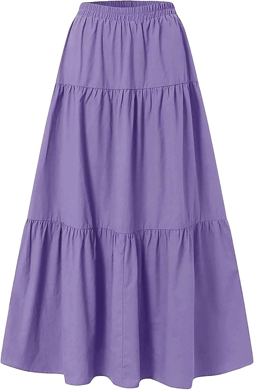 Women 2023 Summer Spring Long Skirts Elegant Ankle Skirts A Line Beach Maxi Skirt Pleated Cheer Skirt Midi Skirts