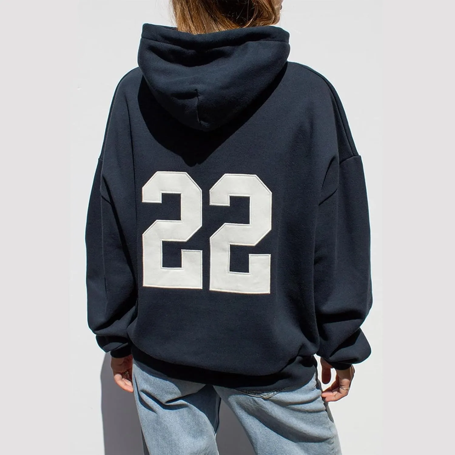 Women Graphic Hoodie Sweatshirt Y2K Fairy Grunge Loose Oversized Long Sleeve Hooded Pullover Fall Winter Streetwear