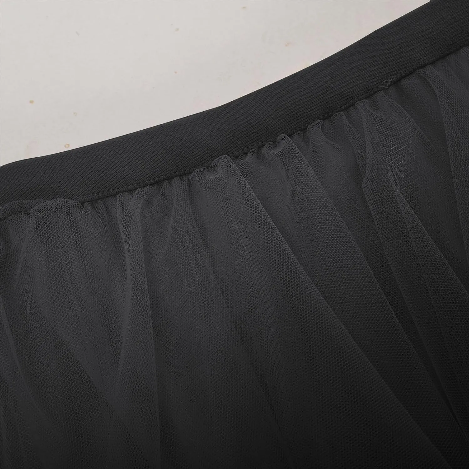 Women's Casual Irregular Cake Skirt Mid-Length High-Waisted Gauze Skirts Midi Elastic Flowy A-Line Mesh Tutu Skirts