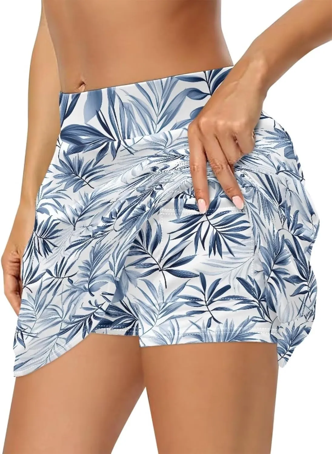 Women's Golf Skirt Athletic Skort Lightweight High Waisted Tennis Skirts with Pocket Shorts for Workout Sports