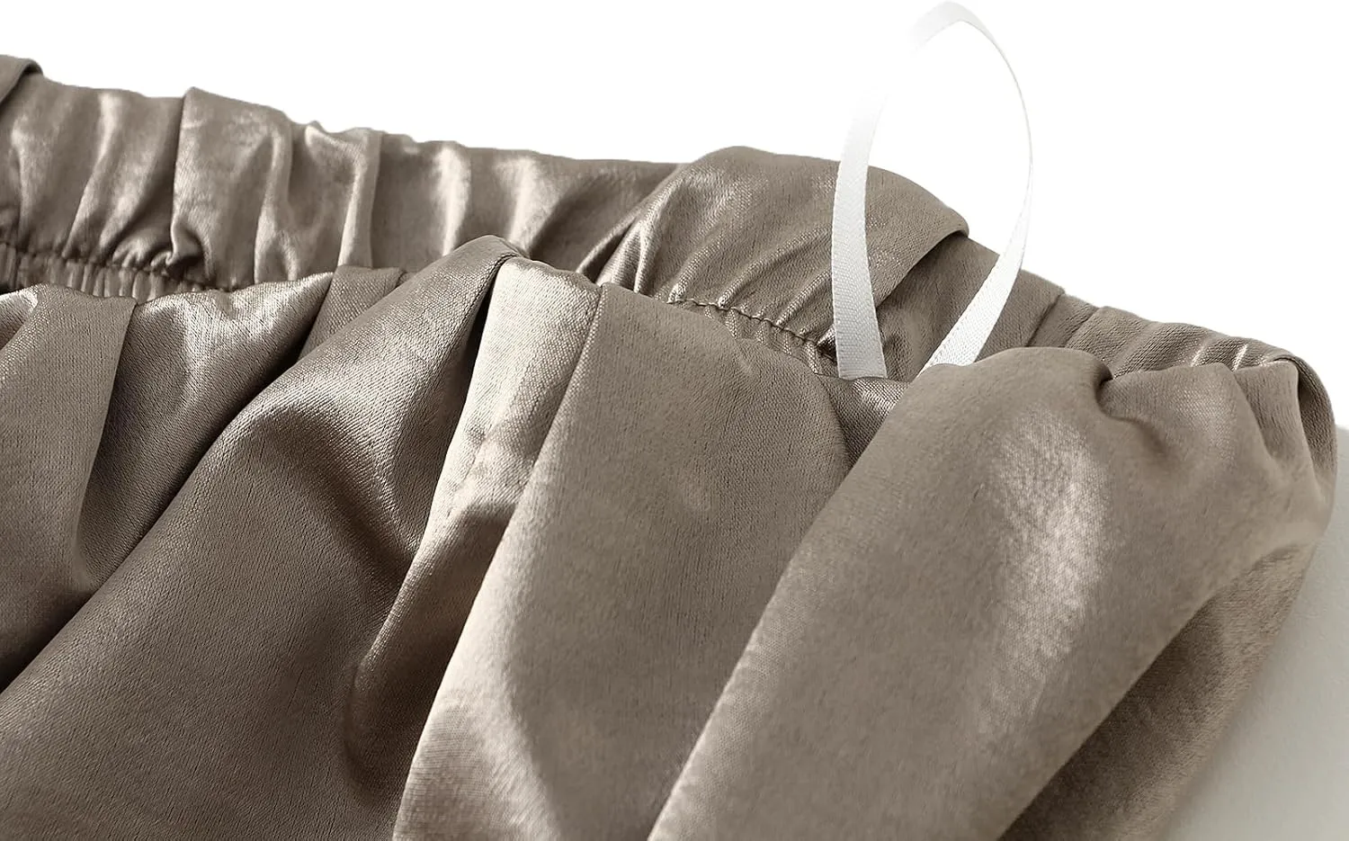 Women's Satin Skirts Long Length High Waisted Solid Color A-Line Luxury Wedding Dress Up Pleated Flowy Midi Skirt