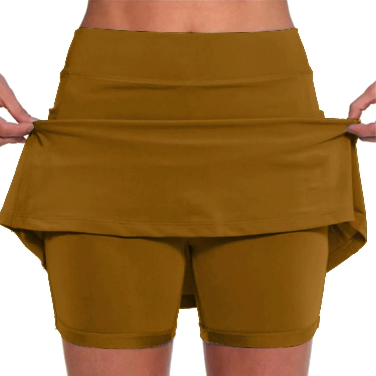 Womens Skorts with Pockets Tummy Control Plus Size Skorts for Women High Waist Athletic Sports Pants Skirt Casual Shorts
