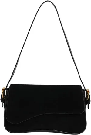 Womens Suede Hobo Shoulder Bag Retro Winter Fall Tote Handbags 2024 Crossbody Bag Underarm Bags for Travel Work