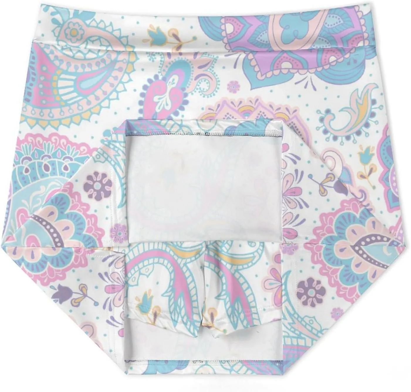 Women's Tennis Skirt 70s Paisley Print Athletic Golf Skorts for Woman with Pockets Summer Mini Skirts Workout Outfits