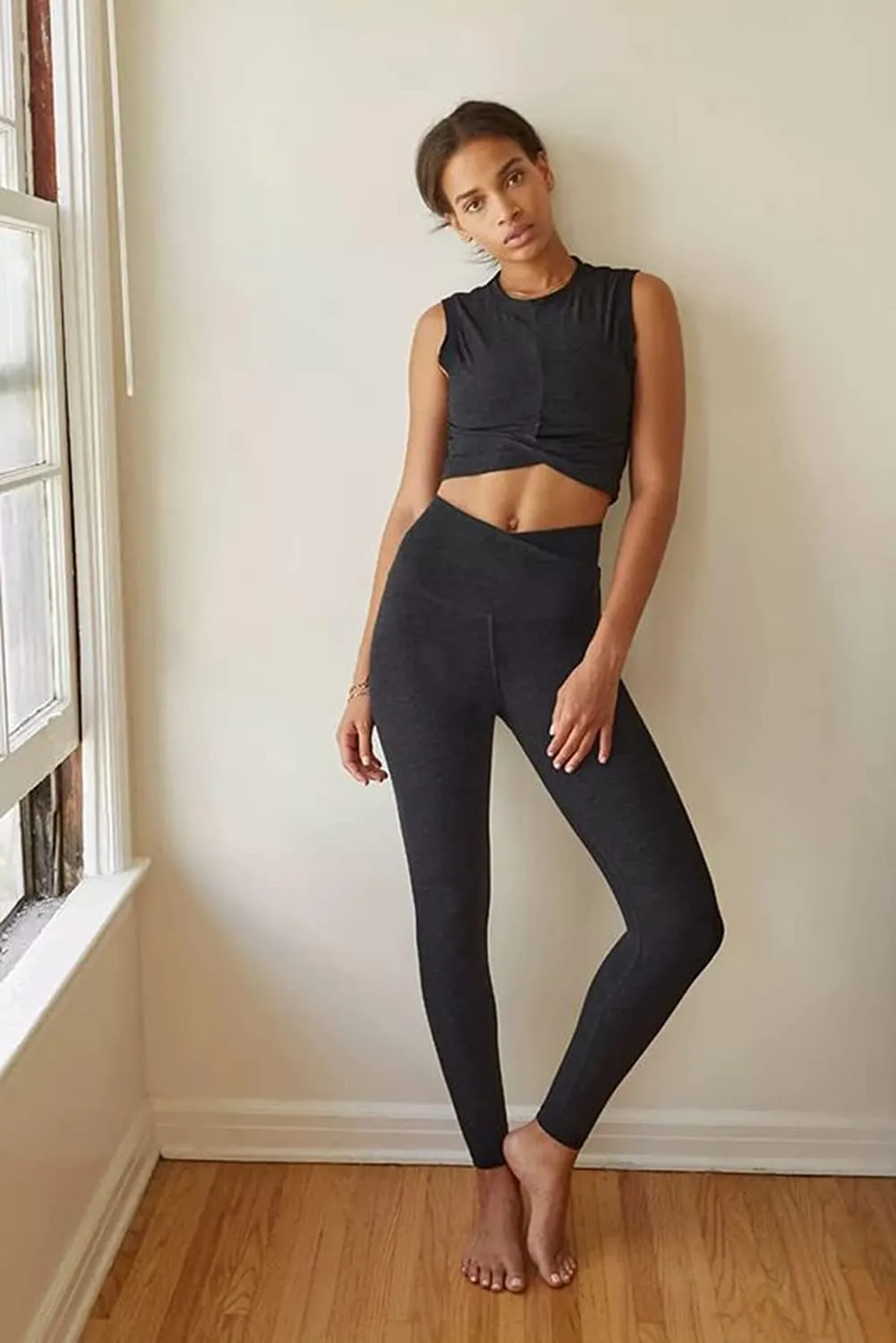 Yoga Pants with Pockets for Women - Leggings with Pockets High Waisted Tummy Control Non See-Through Workout Pants