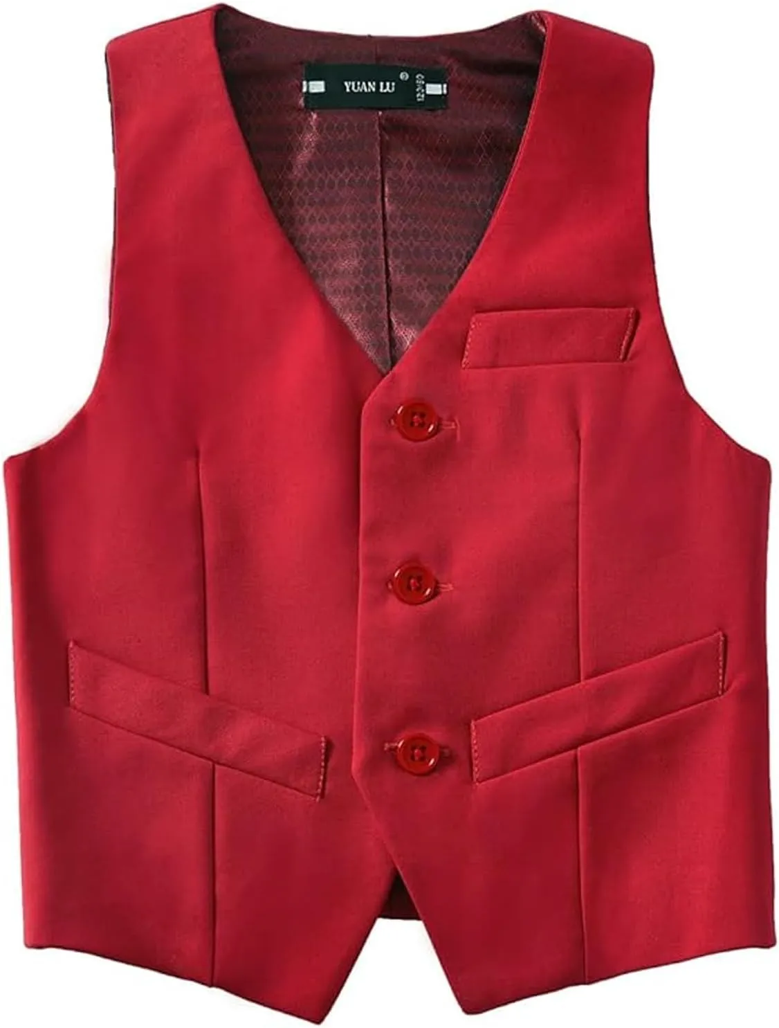 YuanLu Boys Suit Dress Clothes Ring Bearer Outfit Homecoming Dresses Boy Vest and Pants Set for Kids Wedding Tuxedo Suits