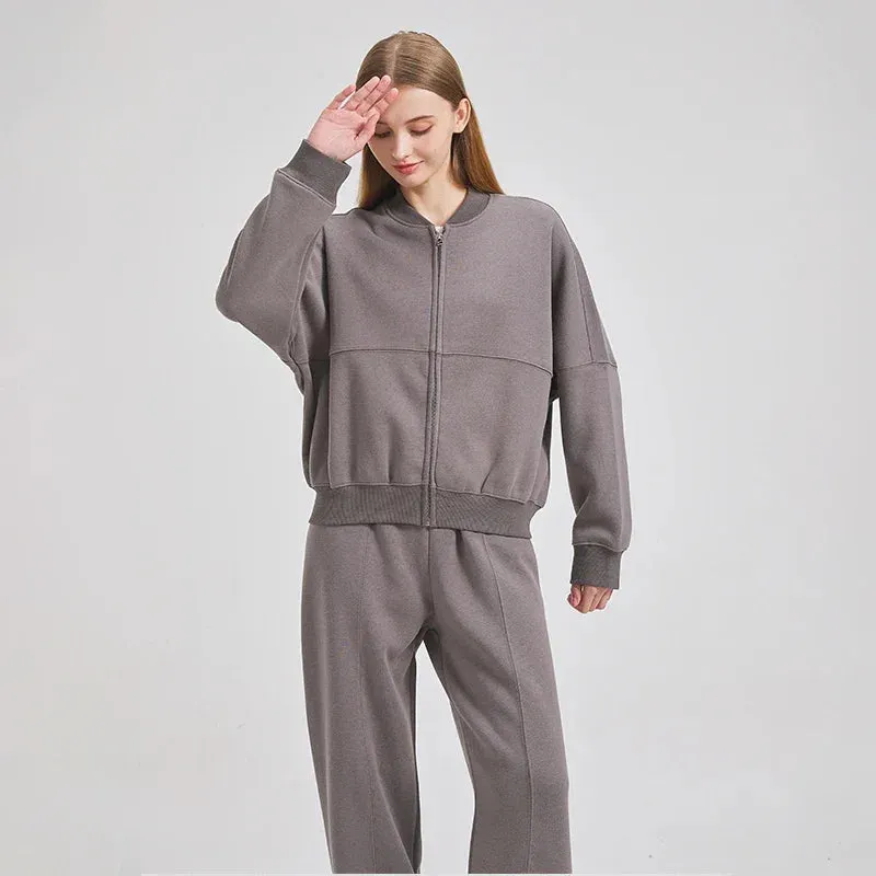 Zip Through Bomber Straight Leg Tracksuit